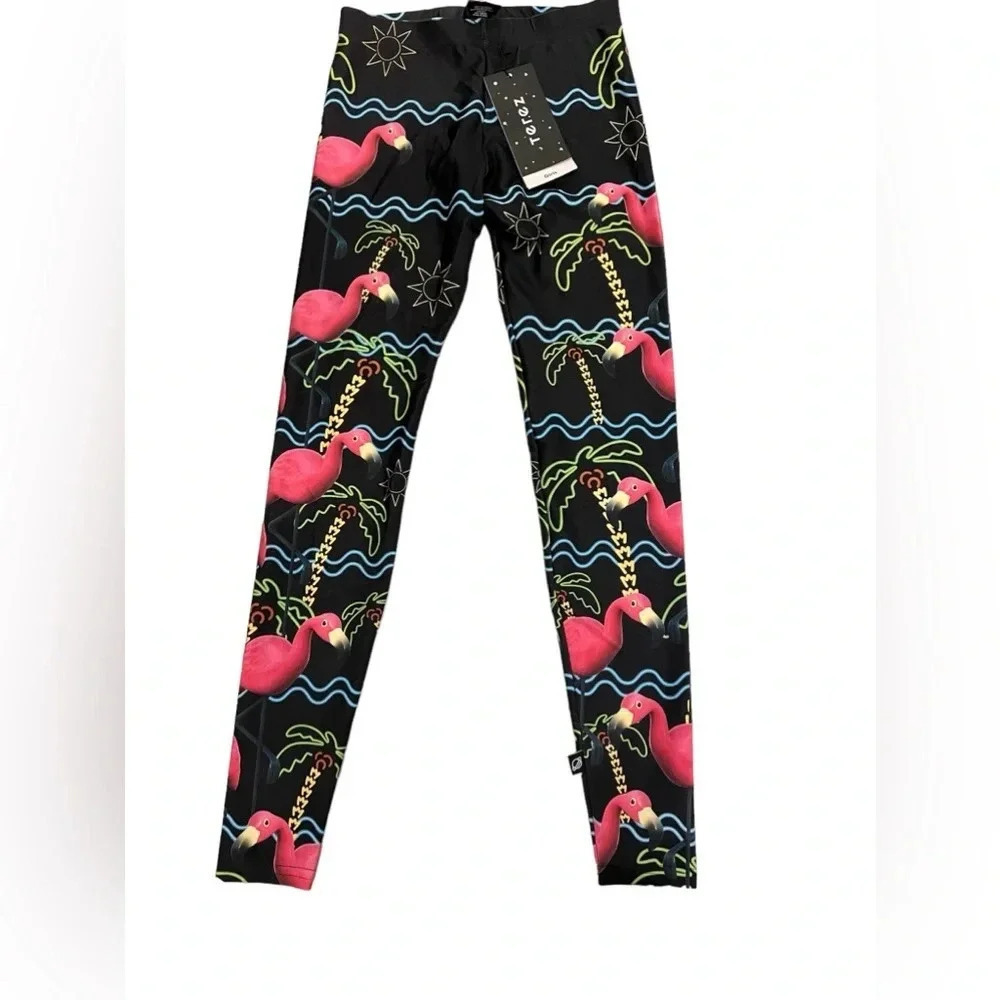NWT Terez Girl Neon Full Length Leggings